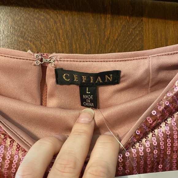 Stunning Cefian sequin and pink velvet 2 piece set 😍😍😍 - Picture 9 of 13